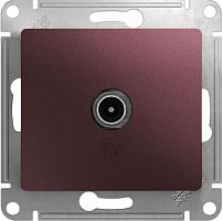 Розетка TV Оконечная без рамки Systeme Electric Glossa 1-м. баклажан картинка